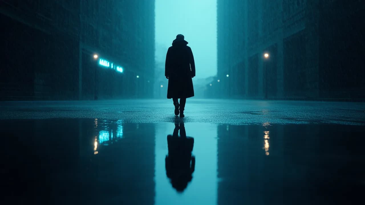 Portrait néo-noir généré